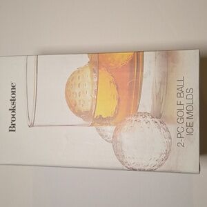 Brookstone 2 Piece Golf Ball Ice Molds NIB